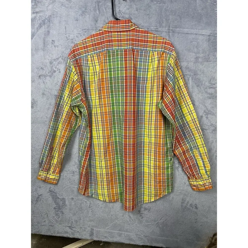 Polo by Ralph Lauren Button Up Madras Westerton shirt men's Size‎ Medium Plaid - Picture 3 of 4
